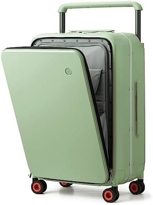 Gepäck mit breitem Handgriff Luxus-Design Rolling Reisetasche PC Hardside mit Aluminiumrahmen Hohlspinnerräder,