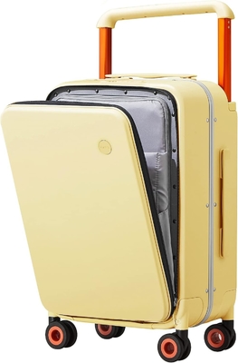 Gepäck mit breitem Handgriff Luxus-Design Rolling Reisetasche PC Hardside mit Aluminiumrahmen Hohlspinnerräder,