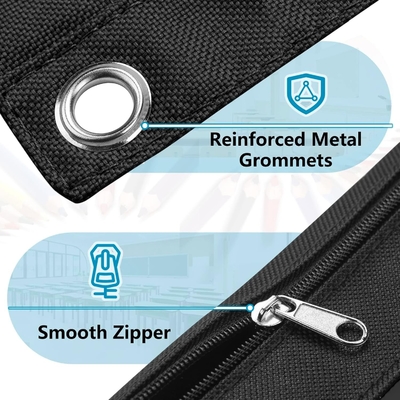 Bleistiftkoffer mit glattem Reißverschluss, klarem Fenster Bleistiftkoffer für Binder, große Kapazität 3 Ring Binder Bleistiftbeutel