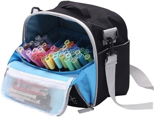 Aufbewahrung Tote-Tasche für Marker-Stifte Pinsel Bleistifte Bücher Kunsthandwerk Vorräte Werkzeuge Kosmetik, bis zu 130 Stifte