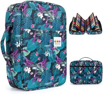 300 Schlitze Farbstiftkasten - Stiftkasten-Organisator mit Handy Wrap &amp; Zipper, Mehrschichthalter für Prismacolor Farbstift