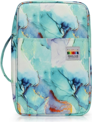 300 Schlitze Farbstiftkasten - Stiftkasten-Organisator mit Handy Wrap &amp; Zipper, Mehrschichthalter für Prismacolor Farbstift