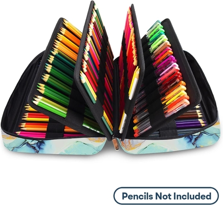 300 Schlitze Farbstiftkasten - Stiftkasten-Organisator mit Handy Wrap &amp; Zipper, Mehrschichthalter für Prismacolor Farbstift