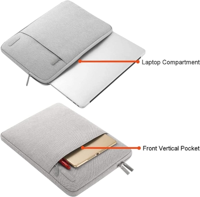 Handtasche für Laptops kompatibel mit MacBook Air 13 M3 A3113 M2 /Pro 13 M2 M1,Polyester Vertikalkoffer mit Tasche, Grau