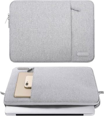 Handtasche für Laptops kompatibel mit MacBook Air 13 M3 A3113 M2 /Pro 13 M2 M1,Polyester Vertikalkoffer mit Tasche, Grau