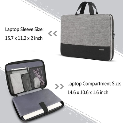 Laptop-Hüllen, 15,6 Zoll TSA Laptop-Tasche Laptop-Hülle wasserdichtes Computer-Hüllen Laptop-Tragehäuse