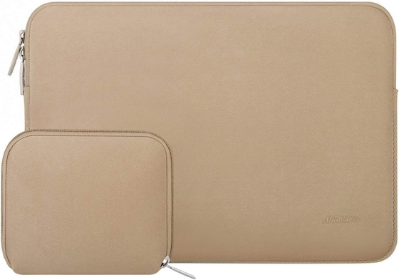Laptop-Hülle Kompatibel mit MacBook Air/Pro, 13 bis 13,3 Zoll Notebook, Neopren-Tasche mit kleinem Gehäuse, Aprikosen