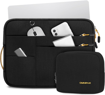 Geeignet für MacBook Pro 13-14 Zoll, recyceltes PET Laptop mit Handgriff und Zubehörtasche