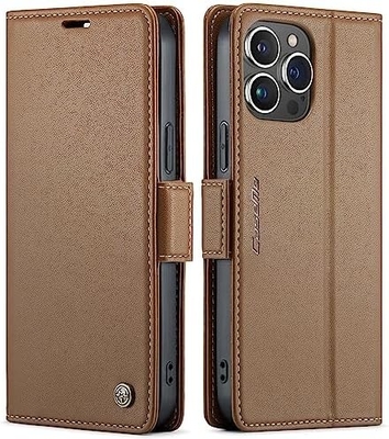 QLTYPRI Wallet Cover für iPhone 13/14, [RFID-blockierende] Kreditkartenfachhalter für den stoßsicheren Schutz des Telefongehäuses