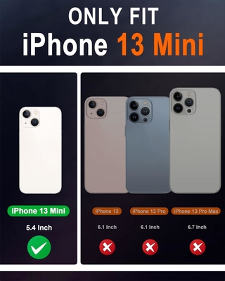 Leder Wallet Klappkoffer Magnetische Dichtung RFID Blockierung Karten-Slot Halter vollständig geschützt Fall kompatibel mit iPhone 13