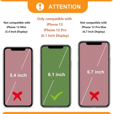 iPhone 12/12 Pro Crossbody Tasche, RFID abgeschirmter PU-Lederband Halterung mit Kartenslot Split-Tasche Handgelenk-Gurt Lanyard