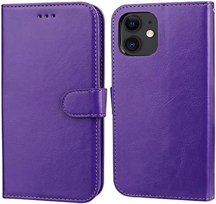 Kompatibel mit iPhone 12/Pro Brieftaschenkoffer mit Kartenhalter PU Lederstand Stoßfest Wristband 6,1 Zoll
