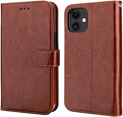 Kompatibel mit iPhone 12/Pro Brieftaschenkoffer mit Kartenhalter PU Lederstand Stoßfest Wristband 6,1 Zoll