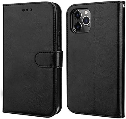 Kompatibel mit iPhone 12/Pro Brieftaschenkoffer mit Kartenhalter PU Lederstand Stoßfest Wristband 6,1 Zoll