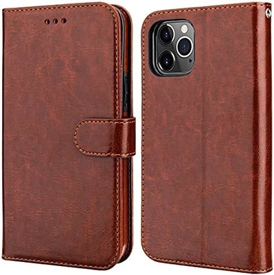 Kompatibel mit iPhone 12/Pro Brieftaschenkoffer mit Kartenhalter PU Lederstand Stoßfest Wristband 6,1 Zoll