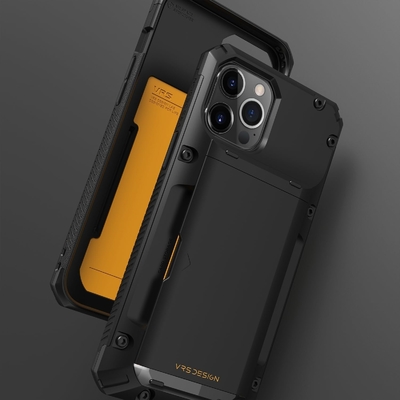 Für iPhone 12 Pro Max mit [4 Karten]Premium solide Kreditkarten Slot Brieftasche für iPhone 12 Pro Max 6,7-Zoll