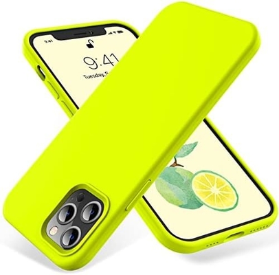 iPhone 12 Pro Max Gehäuse, Schutz militärischer Qualität, Stoßfest Silikon, Fingerabdruck- und Rutschsicherung, Telefongehäuse