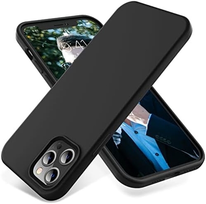iPhone 12 Pro Max Gehäuse, Schutz militärischer Qualität, Stoßfest Silikon, Fingerabdruck- und Rutschsicherung, Telefongehäuse