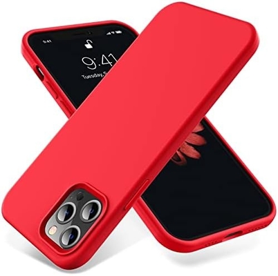 iPhone 12 Pro Max Gehäuse, Schutz militärischer Qualität, Stoßfest Silikon, Fingerabdruck- und Rutschsicherung, Telefongehäuse
