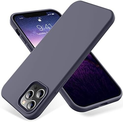 iPhone 12 Pro Max Gehäuse, Schutz militärischer Qualität, Stoßfest Silikon, Fingerabdruck- und Rutschsicherung, Telefongehäuse