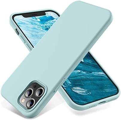 iPhone 12 Pro Max Gehäuse, Schutz militärischer Qualität, Stoßfest Silikon, Fingerabdruck- und Rutschsicherung, Telefongehäuse