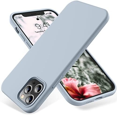iPhone 12 Pro Max Gehäuse, Schutz militärischer Qualität, Stoßfest Silikon, Fingerabdruck- und Rutschsicherung, Telefongehäuse