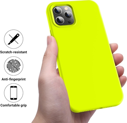 iPhone 12 Pro Max Gehäuse, Schutz militärischer Qualität, Stoßfest Silikon, Fingerabdruck- und Rutschsicherung, Telefongehäuse