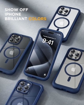 Magnetische Hülle für iPhone 12 Pro Max Vollkörper eingebauter Glasbildschirmschutz und Kameraschutz