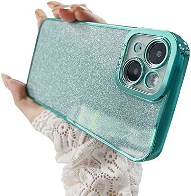 iPhone 12 Pro Max transparentes Gehäuse Design, eingebaute Glitter Luxus glänzendes Papier, Pop und schön