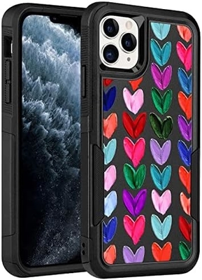 [5 in 1 für iPhone 15 Plus Gehäuse, mit 2 Pack Bildschirmschutz + 2 Pack Kamera-Objektiv-Schutz, Heavy-Duty robust