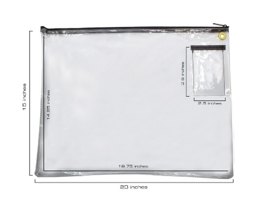 Interoffice Transit Clear Mailbag Die Interoffice Transit Clear Mailbag ist ideal für Briefe, legale Postgröße, Akten, Berichte und mehr