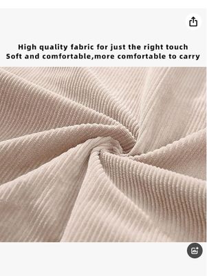 KALIDI Damen Cord-Tragetasche mit Reißverschluss, lässige Tragetasche, große Kapazität, Umhängetasche mit Taschen