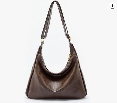 Hobo-Taschen für Frauen, Ultra-Soft Klappbare Vegan Leder Schulter Handtasche, Stilvolle Slouchy Tote Handtaschen