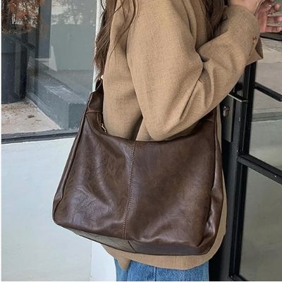 Hobo-Taschen für Frauen, Ultra-Soft Klappbare Vegan Leder Schulter Handtasche, Stilvolle Slouchy Tote Handtaschen