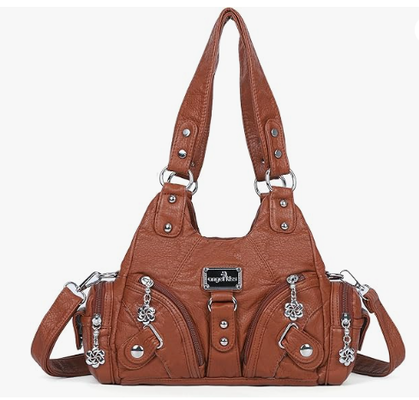 Geldbörsen für Damen, kleine Hobo-Umhängetaschen, Vagen-Tragetasche aus Leder mit mehreren Taschen und Reißverschluss