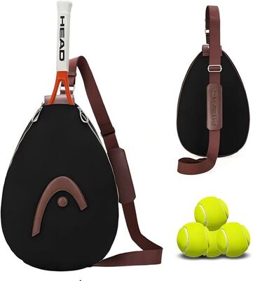 HEAD Schlägerbeutel für Tennis Pickleball Badminton, Schwarz.