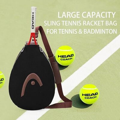 HEAD Schlägerbeutel für Tennis Pickleball Badminton, Schwarz.