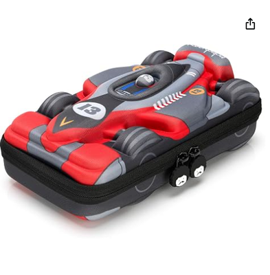 rockpapa Großer Sport-Rennwagen-Bleistiftkasten, Bleistiftetui, Aufbewahrungsbox für Schüler, Jungen, Teenager, Kinder, Mädchen