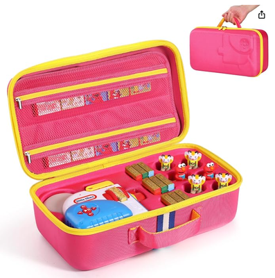 Hartschalenkoffer passend für Little Tikes Story Dream Machine Bücher Starter Set, Großer schützender Reisebehälter für Gute-Nacht-Geschichten Audio-Spiel Real for Littles Charakterkollektion, (Nur Box)