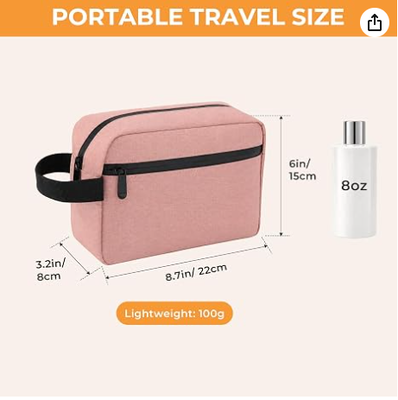 Reise-Kulturbeutel für Damen und Herren, Hängende Kosmetiktasche, Organizer, Pink | Wasserdichter Kulturbeutel für Toilettenartikel, Zubehör, Rasierzeug & Kosmetik-Hängeorganizer, für Reisen, Badezimmer, Geschenk