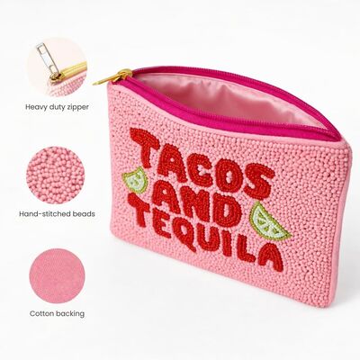 Stylish Coin Bag with Compact Flat Design and Reinforced Edges Suitable for Holding Coins Lipstick and Small Accessories