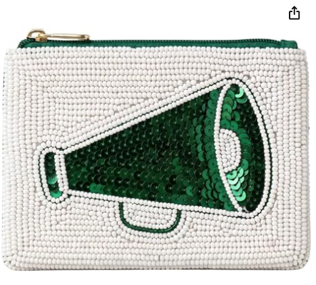 Beaded Coin Purse Change Zipper Pouch Wallet Softball ♪ Handgefertigte Perlenarbeit, Kompaktorganisierer, Bargeldhalter, Kartenlager, Make-up-Tasche, Geschenkzubehör, Alltagsgegenstand