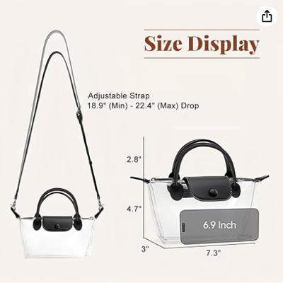 Offene Tasche für Frauen, für das Stadion zugelassene Crossbody-Handtaschen, Stadiumtasche für Konzerte und Sportveranstaltungen