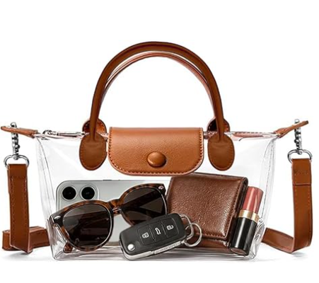 Offene Tasche für Frauen, für das Stadion zugelassene Crossbody-Handtaschen, Stadiumtasche für Konzerte und Sportveranstaltungen