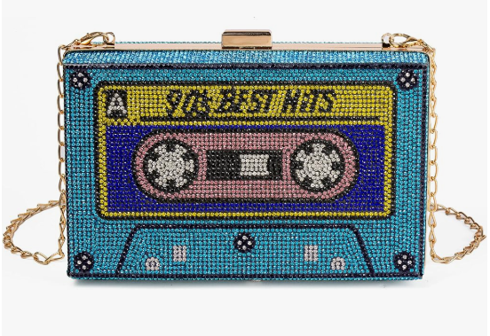 Damen Retro Umhängetasche Strass Einzigartige Abendclutch Handtaschen für Damen