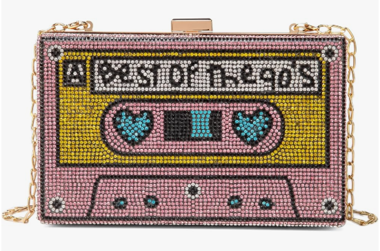 Damen Retro Umhängetasche Strass Einzigartige Abendclutch Handtaschen für Damen