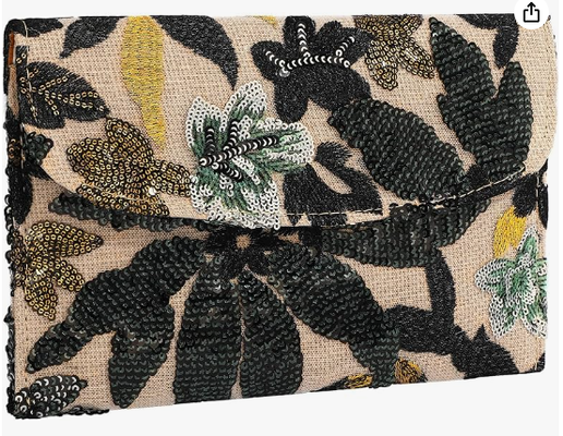 Broderie Sequin Perlen Tasche Blumen Perlen Kupplung Blume Abendtasche Kupplung Taschen für Frauen