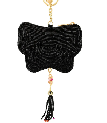 Flight of Fancy Münze Handtasche Schlüsselring und leicht zu öffnen Abzug Haken Perlen Münze kleine Taschen