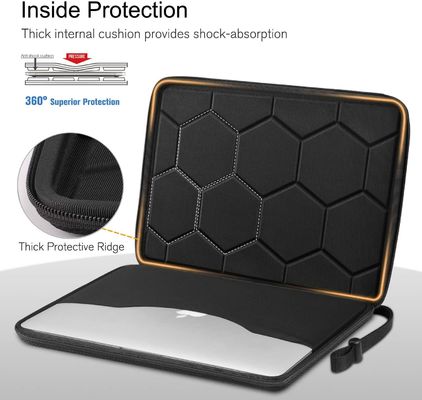 Wasserdichte EVA Laptop-Hülle 13 Zoll Schutzkoffer mit langlebiger 1680d Polyester-Oberfläche für sicheres Tragen