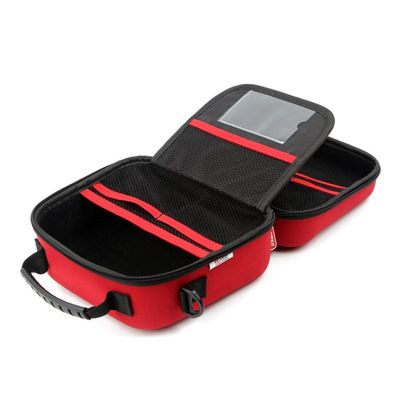 Medizinische Erste-Hilfe-Tasche, tragbare EVA-Tragetasche mit anpassbaren Netzfächern und elastischen Gurten zur Organisation